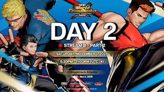 Download lagu [5PM - 11PM] SNK World Championship 2025 - Day 2 STREAM B - KOF XV (TOP 32) & COTW (TOP 32) mp3