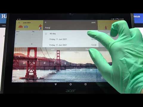 How Add Event to Calendar on Acer Iconia One 10 B3-A40 – Create Event