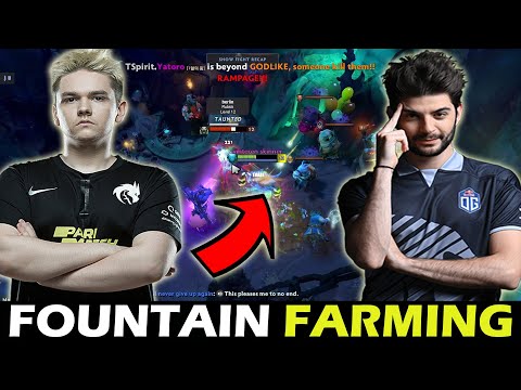 YATORO FOUNTAIN FARMING WITH CEB + 2X RAMPAGE | DOTA 2 Gameplay