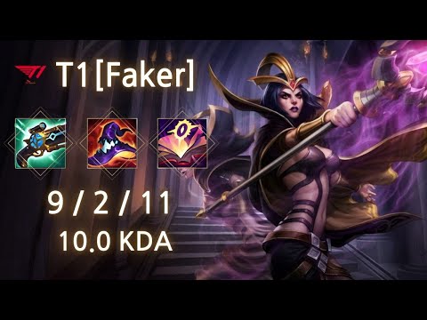 T1 Faker MID LeBlanc VS  Lissandra / korea Challenger Replay / Patch 14.15