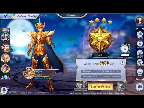 Kanon Lineup 2 Round Win Galactic Duel - Saint Seiya Awakening