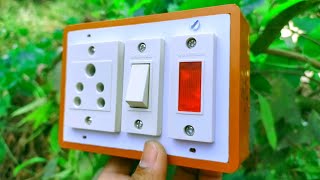 Switch board connection | 5 pin socket, switch and indicator connection | Extension box connection