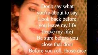 Celine Dion - Think Twice (lyrics)