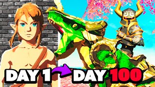 I Survived 100 Days in NEW Zelda BotW