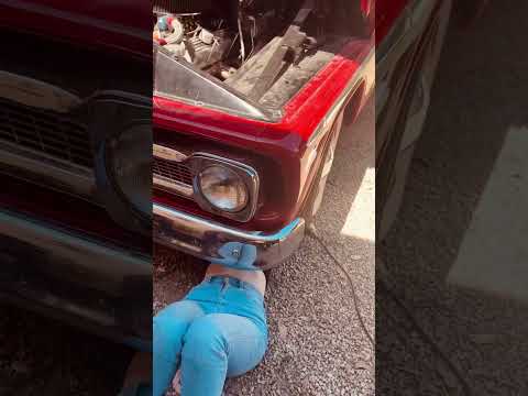Removing the grille from the 1965 Chevy C10 ‘Boss’😎 #shorts