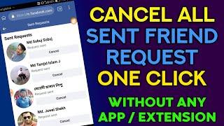 Cancel All Sent Friend Request Without Any Extension 🔥 | Facebook Tips 2021💦