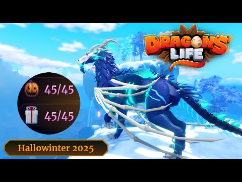 ALL HALLOWINTER EVENT LOCATIONS! | [ Roblox | A Dragons' Life ]