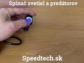 Spínač svetiel / predátorov / zvukových systémov 12V -  na motocykel / modro podsvietený - Video Youtube