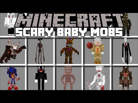 Minecraft SCARY BABY MOBS MOD / DON'T HELP THESE BABIES FIND THEIR PARENTS !! Minecraft Mods
