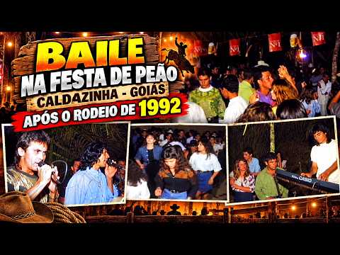 Baile no Ranchão da Festa do Peão de Rodeio de 1992 - Caldazinha Goiás