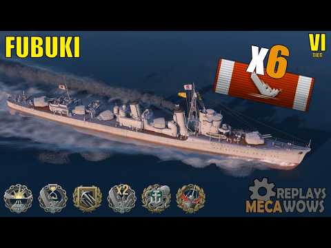 Destroyer Fubuki 6 Kills & 70k Damage | World of Warships Gameplay