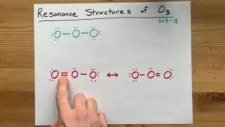 Resonance Structures of O3, Ozone