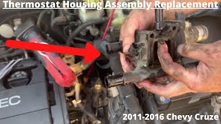 How to Replace Thermostat Housing Assembly Chevy Cruze