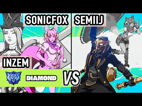 2XKO ▰ SonicFox + INZEM (Ahri / Caitlyn) vs Semiij (Ahri / Ekko) ▰ High Level Gameplay