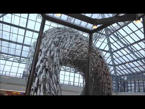 2x Amazing 2000 KONE M Traction Scenic Elevators@Fisketorvet Shopping Center, Copenhagen, Denmark