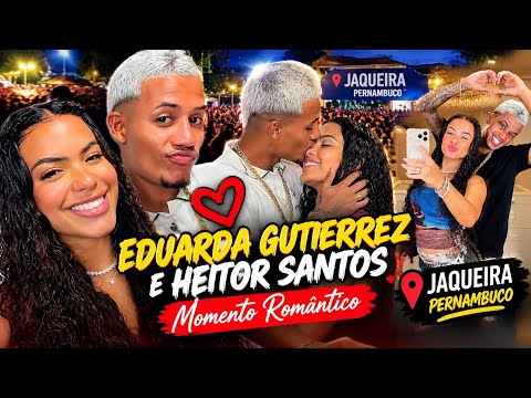 Eduarda Gutierrez e Heitor Santos momento romântico em Jaqueira Pernambuco 2026