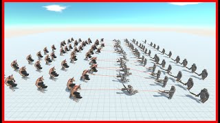 50x MINOTAUR VS 55x SCIMITARILLA 2xHP - ANIMAL REVOLT BATTLE SIMULATOR