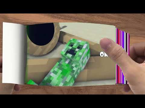 FLIPBOOK   Monster School  WITHER SKELETON IS BACK   Minecraft Animation005