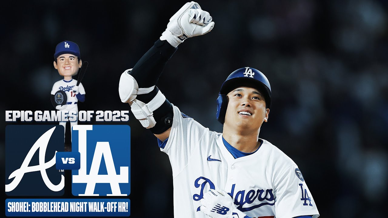 FULL GAME: Shohei Ohtani 大谷翔平 hits a walk-off home run on his bobblehead night! (Braves vs. Dodgers)