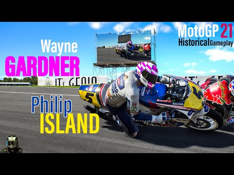 MotoGP21 Historical Gameplay | WAYNE GARDNER | PHILIP ISLAND | 500cc