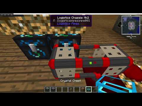 Tekkit 2 Logistics pipes tutorial (Basic crafting and Moving items