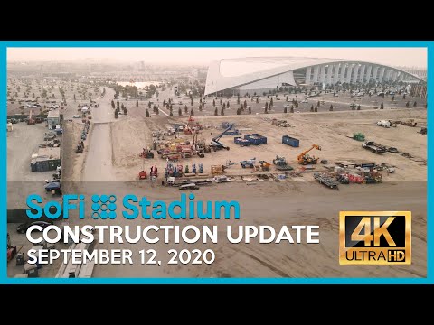 SoFi Stadium - Construction Update 09/12/20 - DRONE TOUR