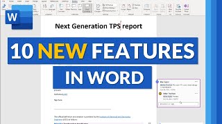 Top 10 Microsoft Word NEW features for 2021 // New features in Microsoft Word 365 Desktop and web