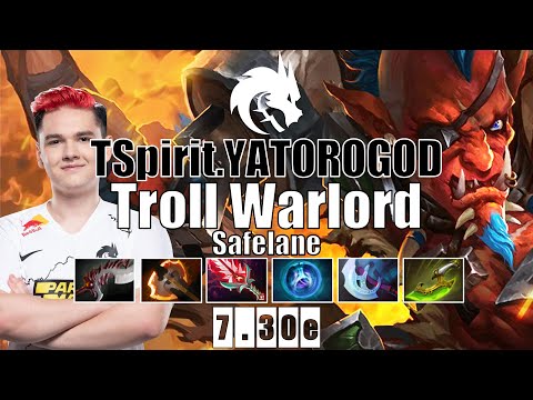 Troll Warlord Safelane | TSpirit.YATOROGOD | 11 MINS BATTLE FURY EZ GAME | 7.30e Gameplay Highlights