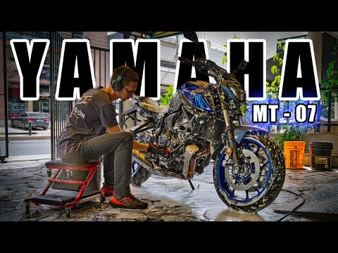 Thumbnail for Motorcycle Detailing - 2024 YAMAHA MT 07 - Wash - Paint Correction & Ceramic Coating by Motorcycle