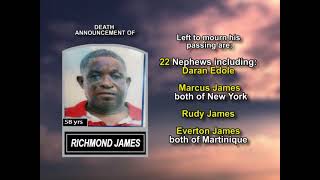 Richmond James ~ Long Obituary
