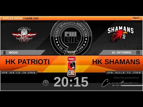 2019.10.20.- HK PATRIOTI - HK SHAMANS