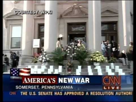 CNN 9/11 LIVE TV Coverage (9/14/01) 6:45 P.M - 7:00 P.M