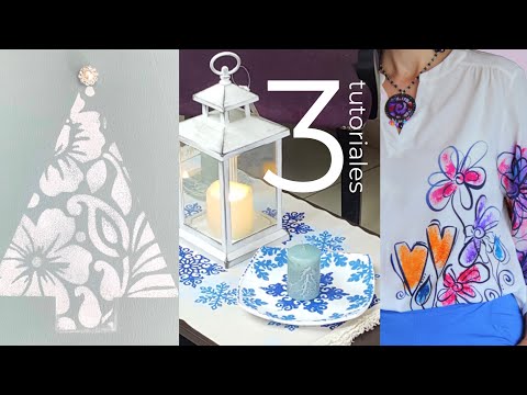 Manos a la Obra 2021 Programa 45 Cuadros Navideños - Sublimación Blusa y accesorios - Estampar telas