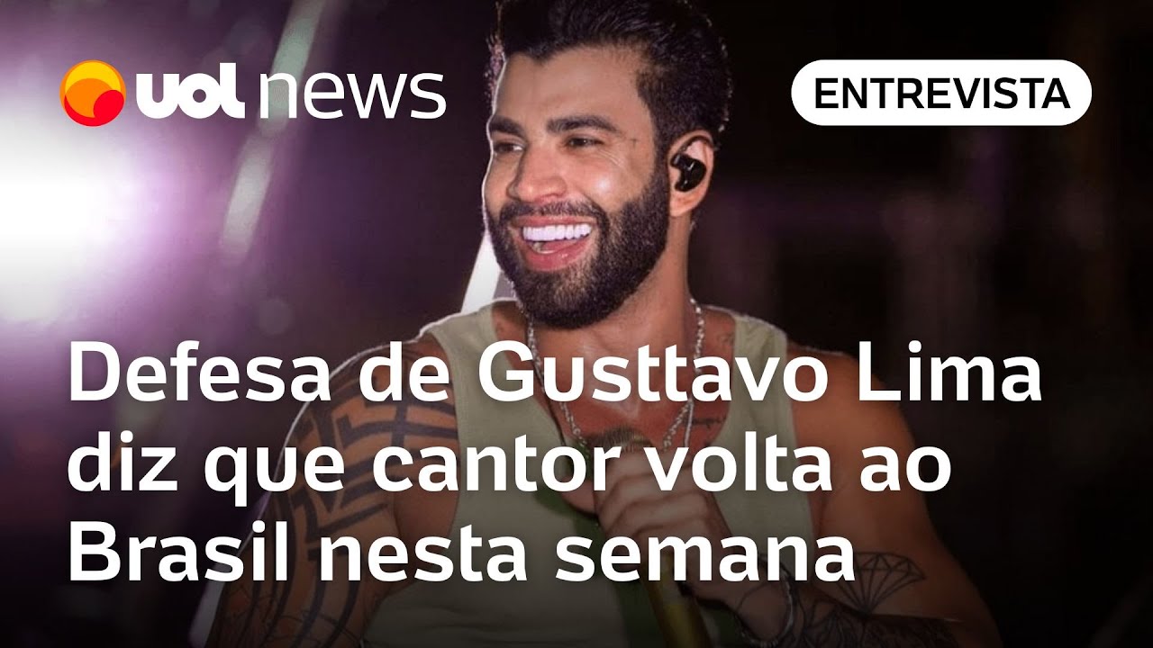 Gusttavo Lima volta ao Brasil até quinta-feira para fazer shows, diz advogado
