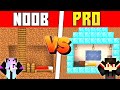 NOOB VS PRO SAFEST SECURITY BASE BUILD CHALLENGE