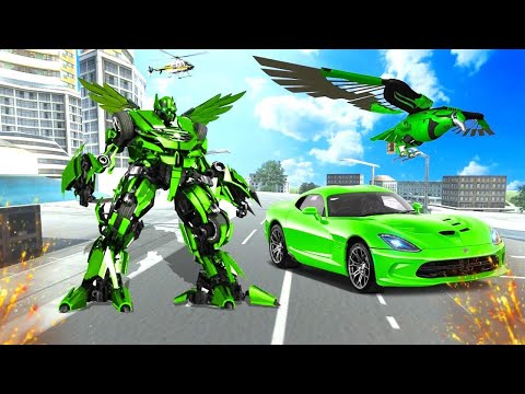 Flying Kite Robot Transform Robot Shooting   Android Gameplay Full HD
