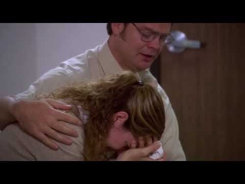 The Office - Dwight  comforts Pam