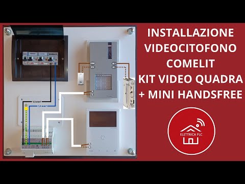 *16* INSTALLAZIONE VIDEOCITOFONO COMELIT KIT VIDEO QUADRA + MINI HANDSFREE Ref. 8461V - 8461V/BM