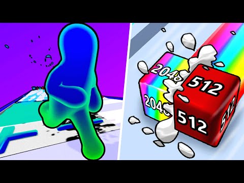Merge Rush 3D vs Jelly Run - Max Level Gameplay (Part 1)