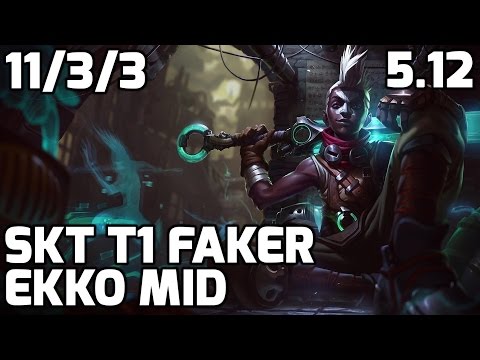 SKT T1 Faker nerfed Ekko vs Viktor [Patch 5.12]