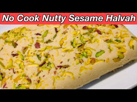 No-Cook Sesame Halvah in Minutes | Instant Turkish Halwa | Taste Assured