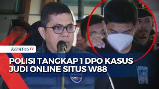 Polisi Tangkap 1 DPO Kasus Judi Online Situs W88, Tersangka Manajer Regional Wil