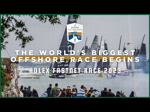 Rolex Fastnet: il video della partenza, Beccaria subito in testa tra i Class 40