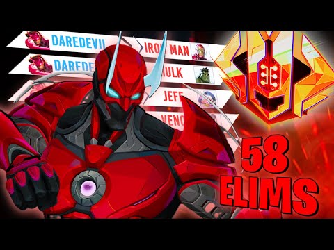 DROPPING 58 ELIMS as a BOTTOM 500 DAREDEVIL | Marvel Rivals