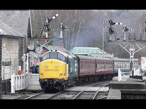 Stock swap at Grosmont, North Yorkshire Moors Railway