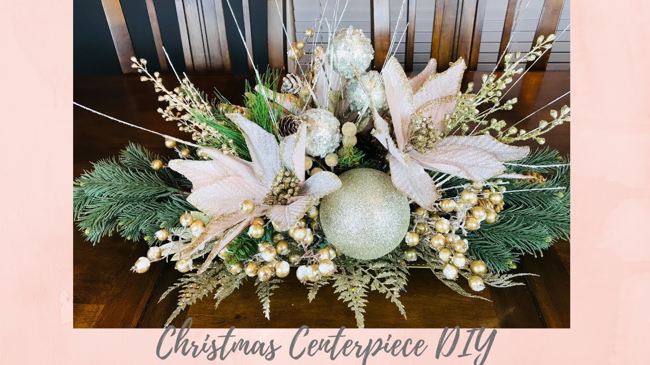 HOW TO MAKE A CHRISTMAS CENTERPIECE 🎄 EASY TO MAKE 🎄ELEGANT FLORAL ARRANGEMENT 🎄HIGH END DECOR
