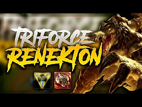 BIG DAMAGE TRIFORCE RENEKTON TOP SEASON 7! - League of Legends Gameplay