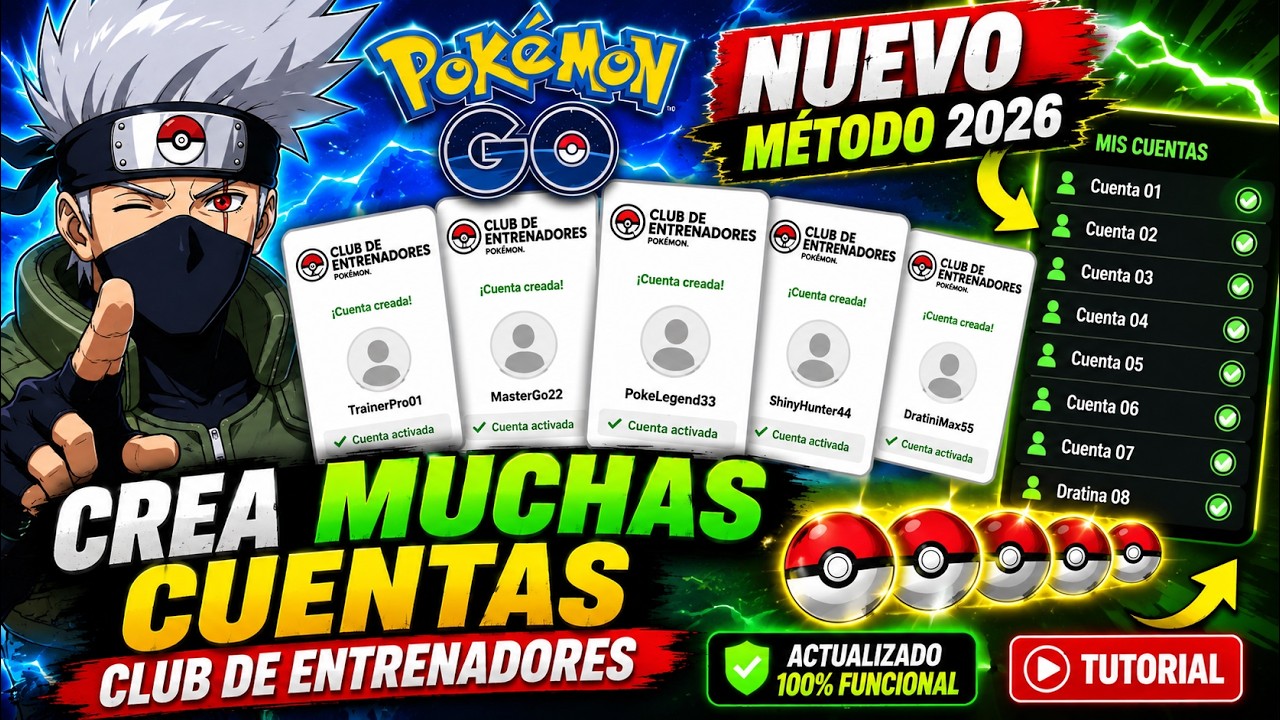 🔥NUEVO MÉTODO para CREAR CUENTAS del Club de Entrenadores Pokémon | Pokémon GO
