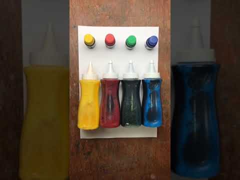 DIY Tie-Dye T-Shirt with food coloring 💛♥️💚💙 #diy #foryou #foryoupage