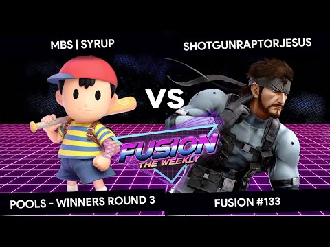 Fusion #133 - Syrup (Ness) vs ShotgunRaptorJesus (Snake) - Pools - Winners Round 3